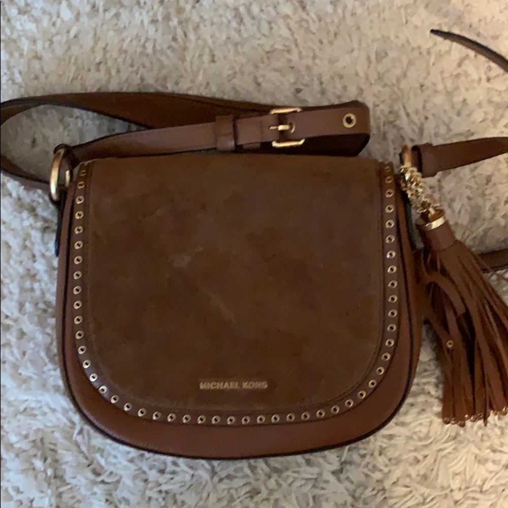 Michael Kors Brooklyn suede crossbody